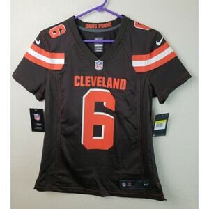 NWT Nike NFL Cleveland Browns Baker Mayfield #6 Women's Brown Jersey Size Small